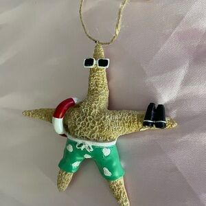Funny Summer Starfish Ornament, Patrick-Style Starfish